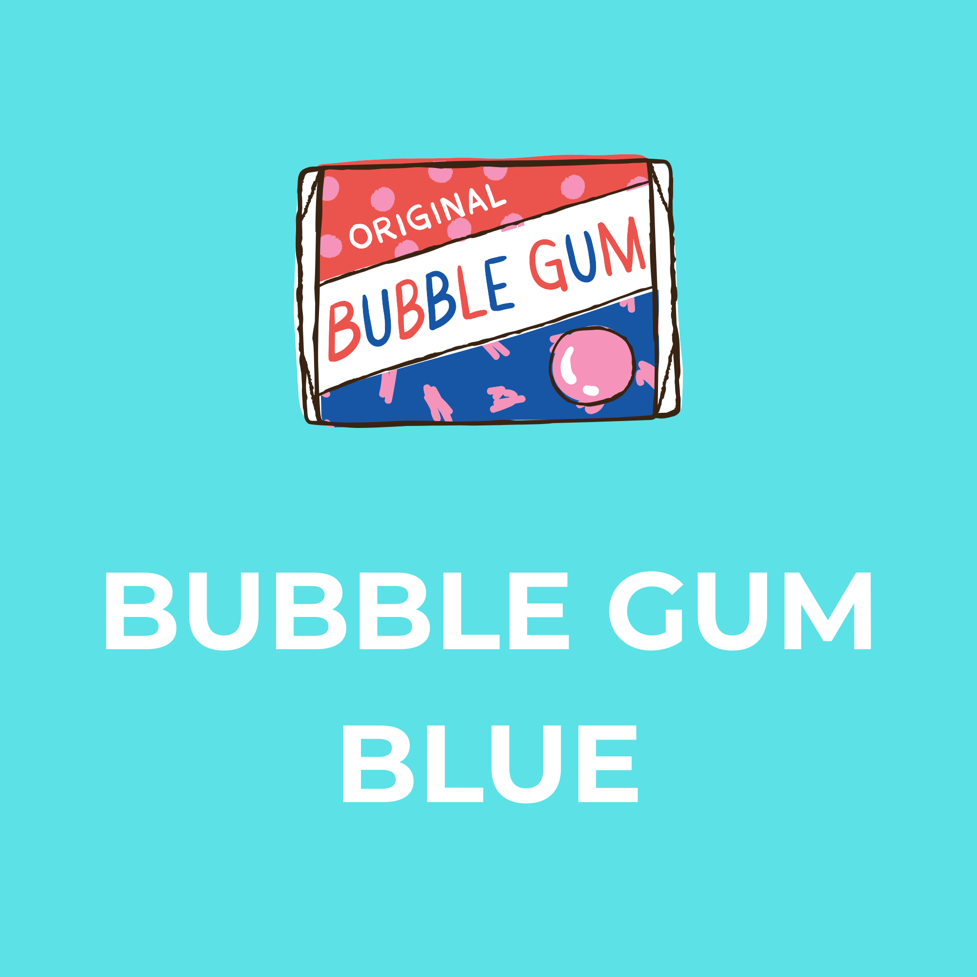 Bubble Gum Blue Snow Cone Flavor Concentrate